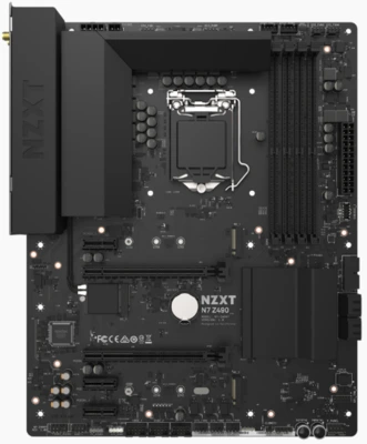 NZXT N7 Z490 MATTE (Preto) (Parceria c/ ASRock)